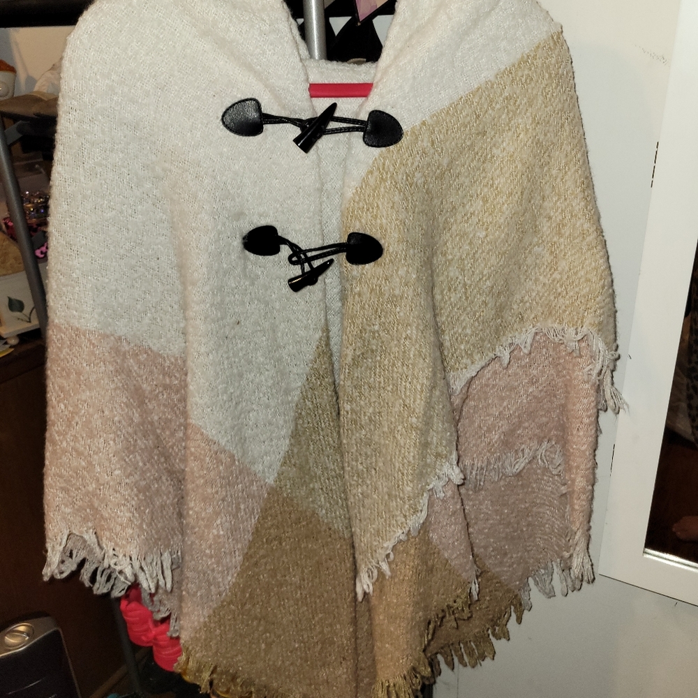 Mommy and me multi color Pancho